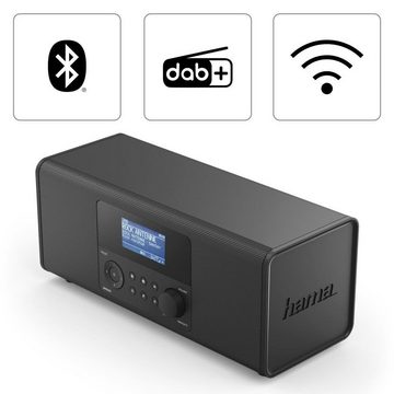 Hama DAB/DAB+ Internet Radio, Digitalradio mit Bluetooth DIR3020BT Digitalradio (DAB) (6 W)