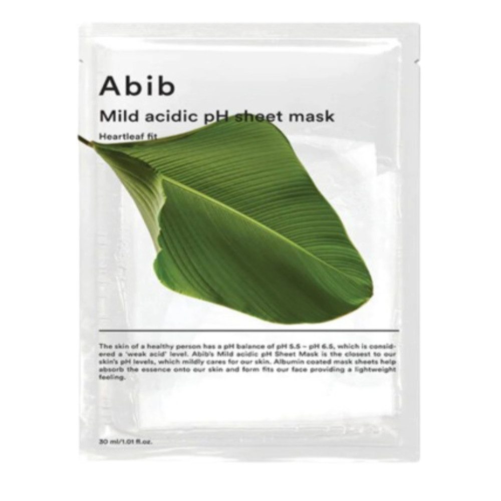 Abib Gesichtsmaske Abib, Mild Acidic pH Sheet Mask Heartleaf Fit – 30 ml Einzelprodukt