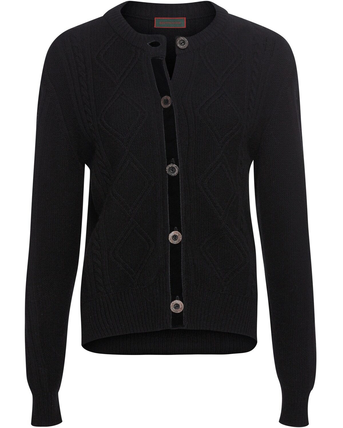 Reitmayer Trachtenjacke Strickjacke mit Samtband