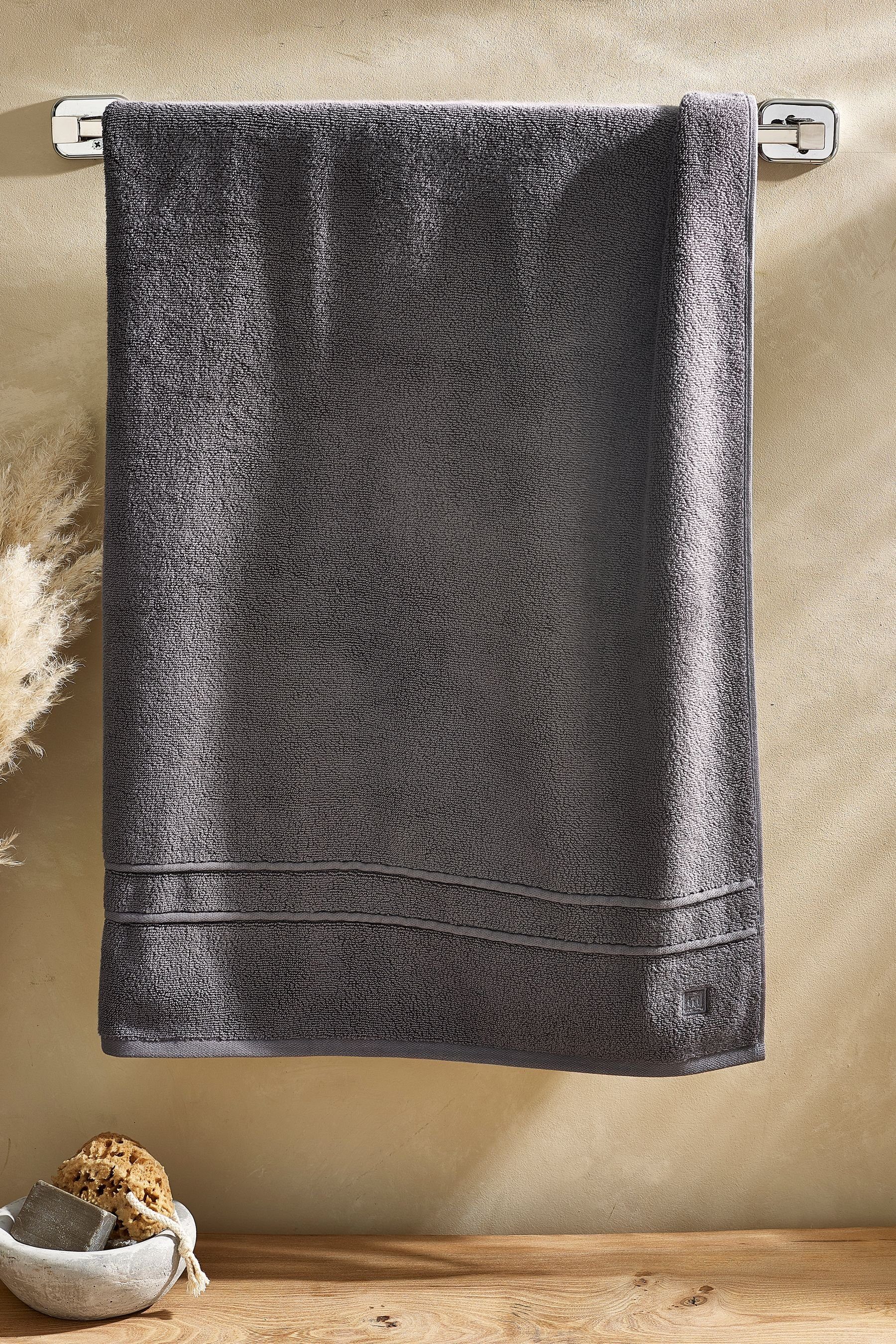 Next Handtuch Handtuch, (1-St) Charcoal Grey