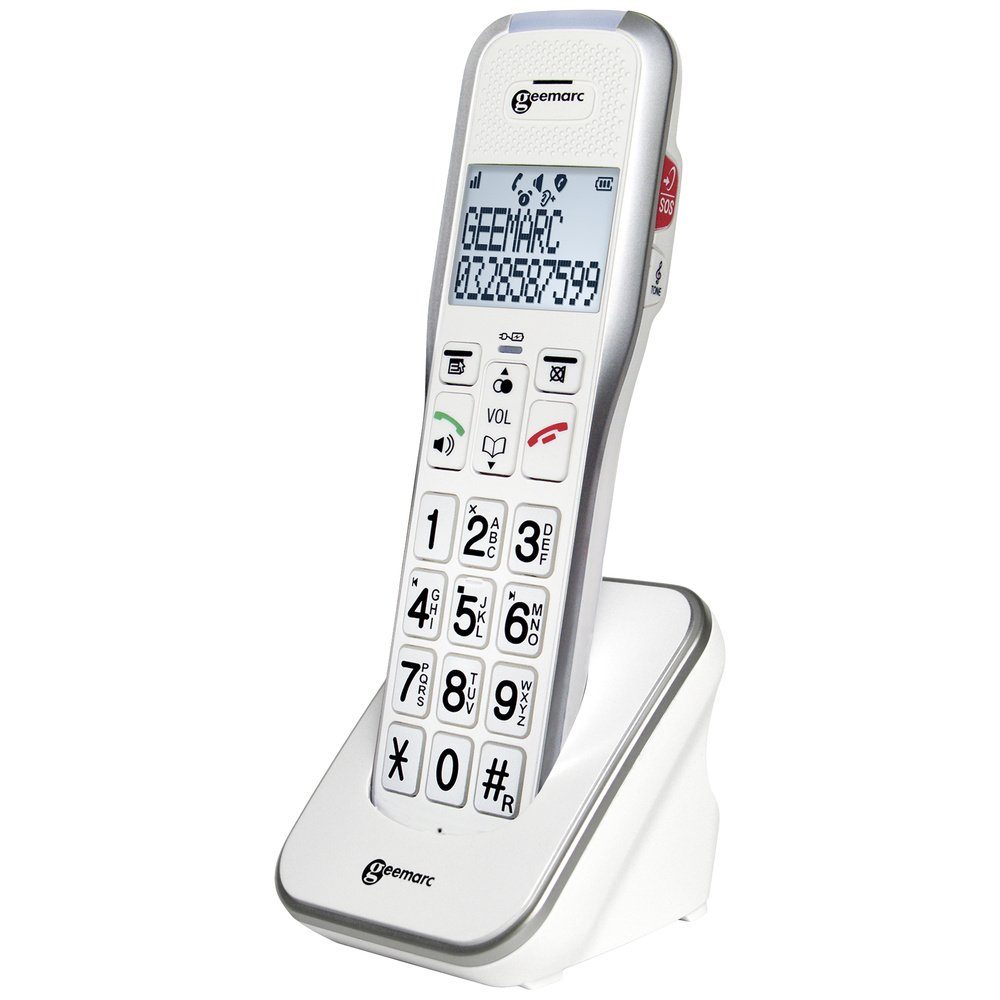 Geemarc Geemarc AMPLIDECT 595-2 PHOTO Schnurloses Seniorentelefon Anrufbeantwo Seniorentelefon