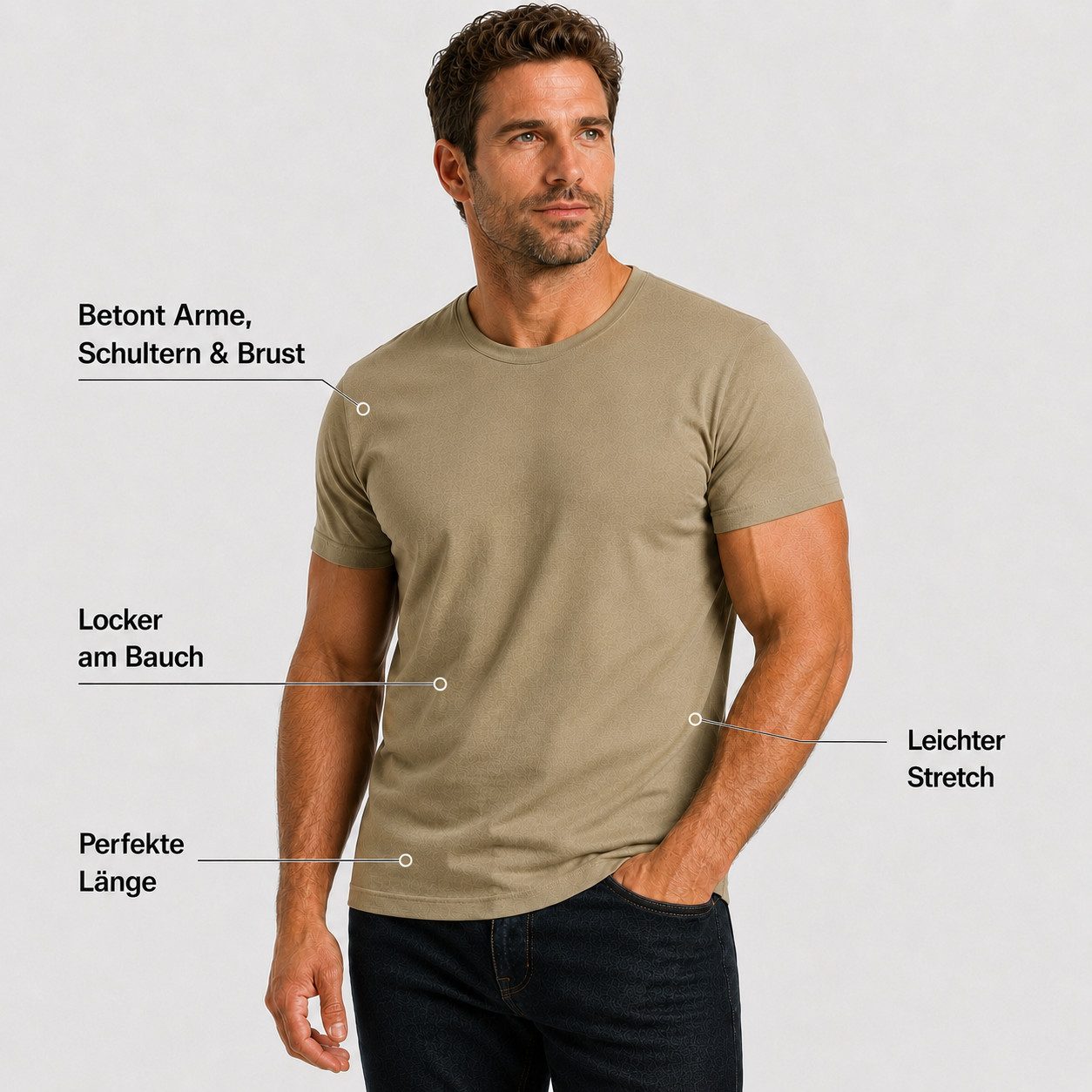 Sitztgut T-Shirt Classic Crew Neck T-Shirt (1-tlg)
