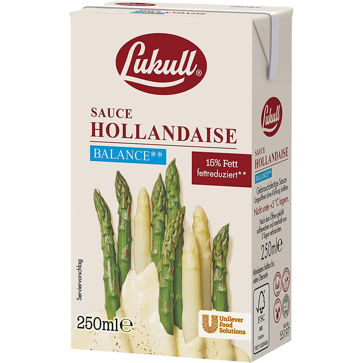 Lukull Saucen, Lukull Sauce Hollandaise Balance cremig Premium Produkt 250ml