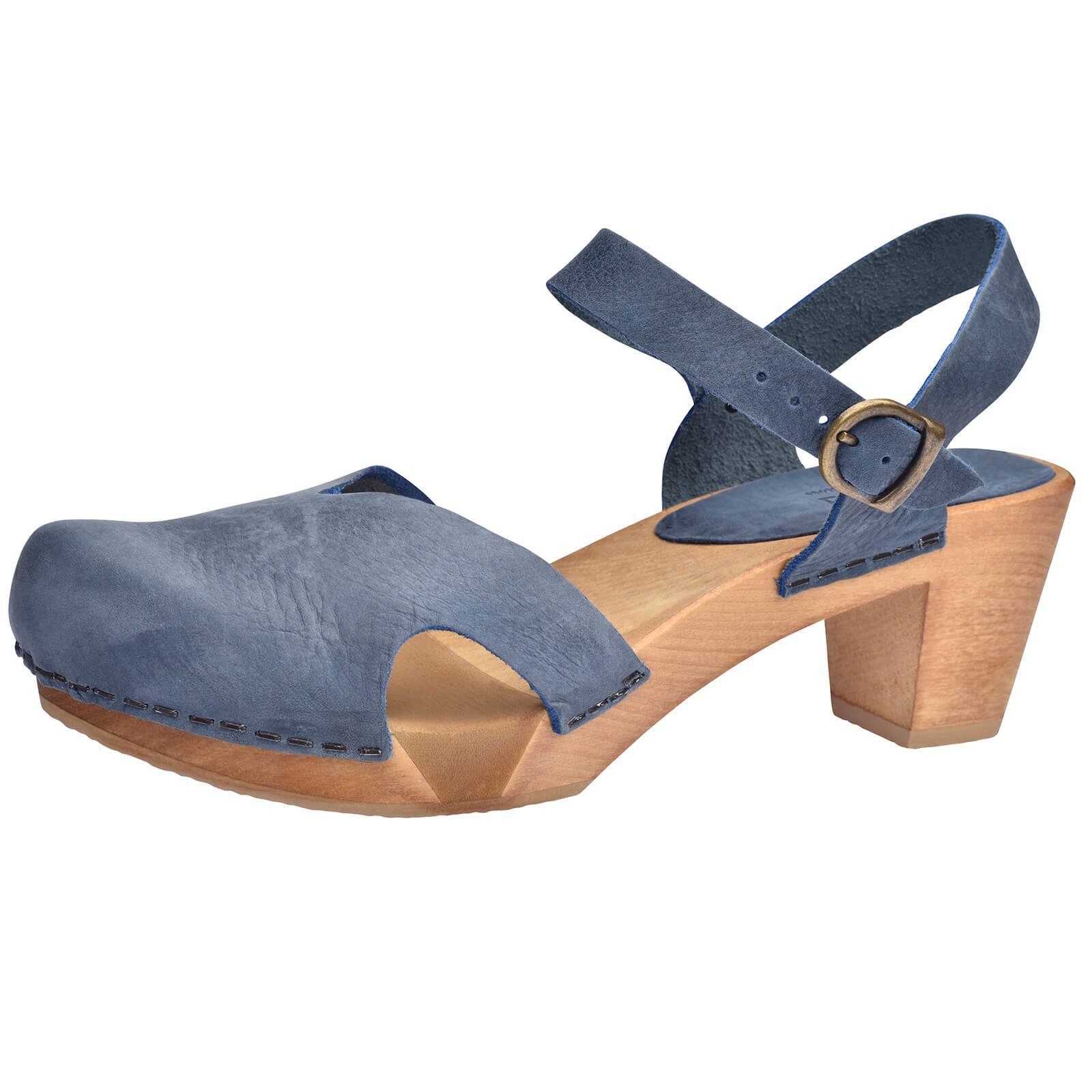 Sanita Wood-Matrix Square Flex Sandal Sandale Electric Sandale