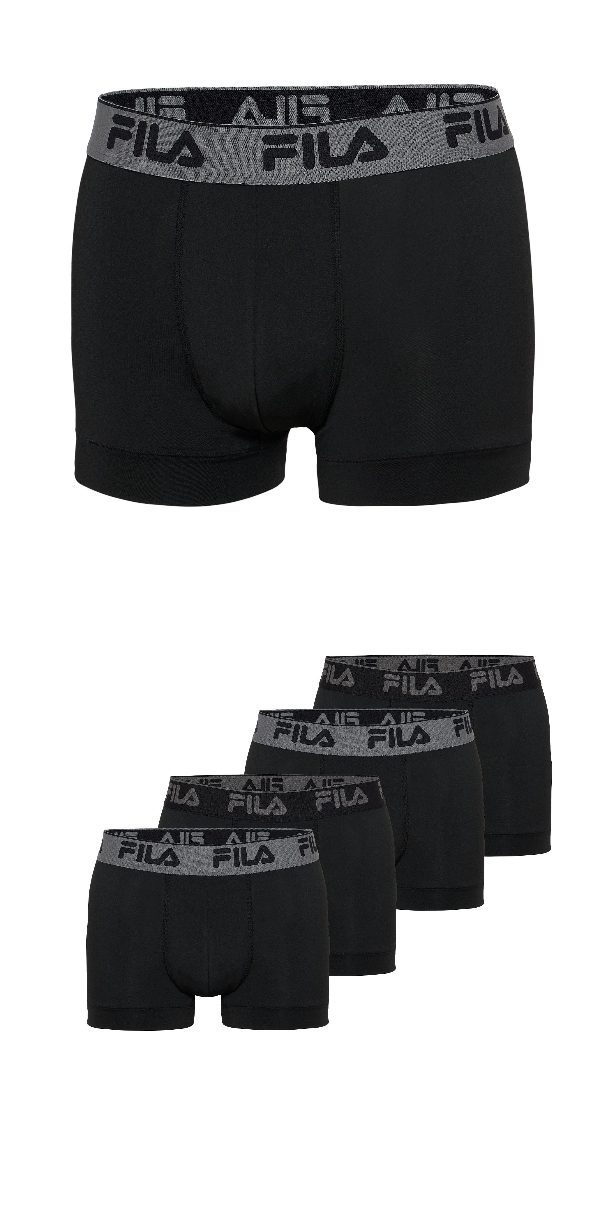 Fila Boxer (4er Pack) schnelltrocknend, ohne Eingriff, körpernah