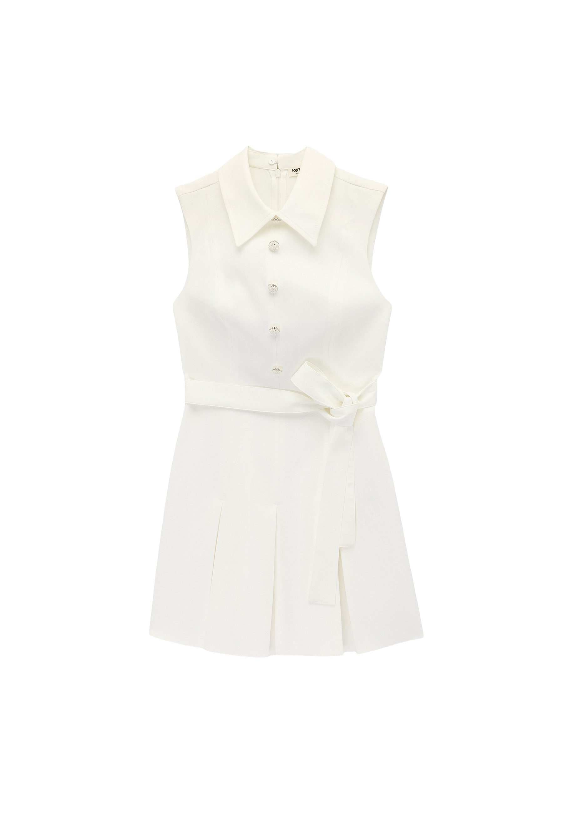 Koton Minikleid Koton Ärmelloses Gömlek Yaka Minikleid