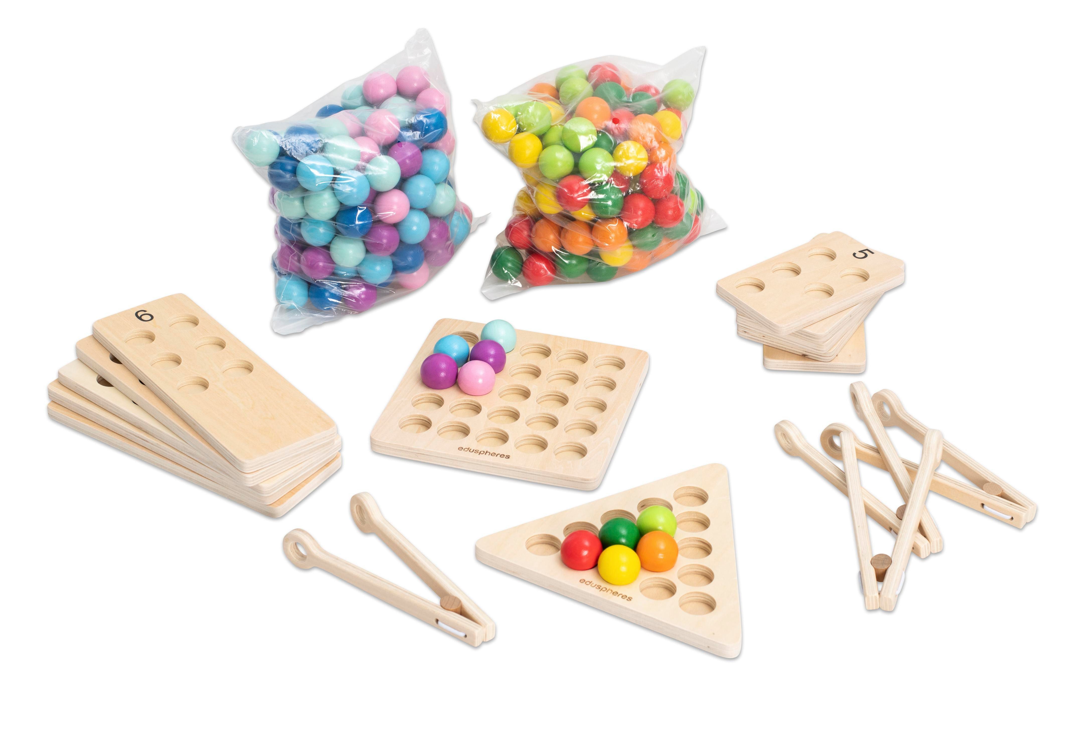 Betzold Lernspielzeug Buntes Zähl- und Motorik-Set