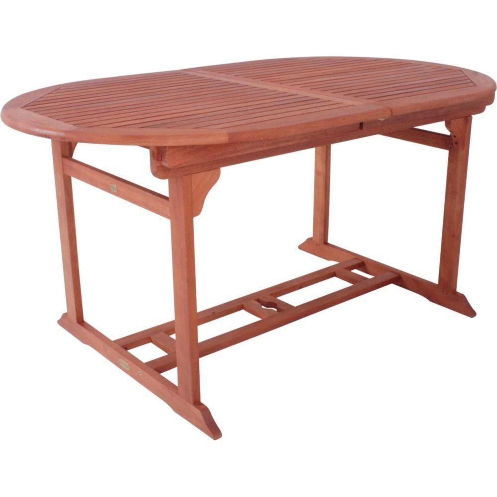 möbelando Gartentisch aus Holz in holzfarben. Abmessungen (BxHxT) 150x74x90 cm