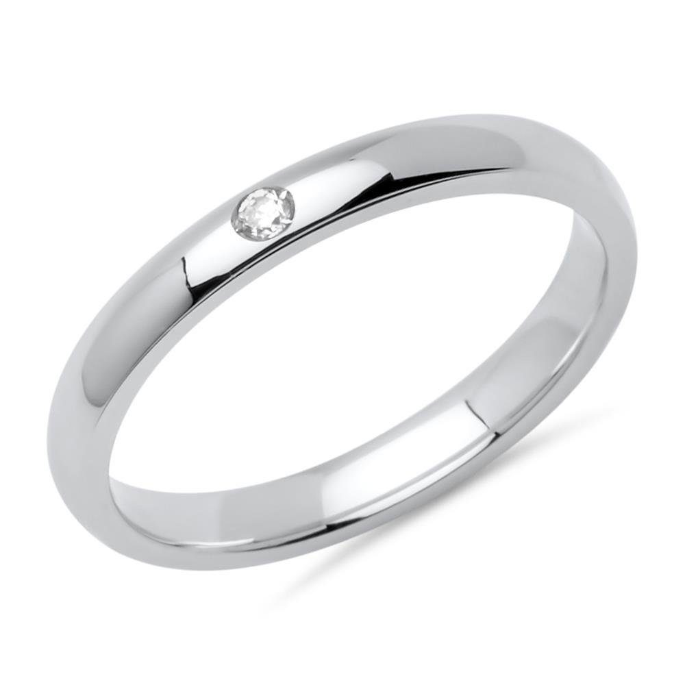 Vivo Silberring Dezent und schmal in Silber mit funkeldem Zirkonia R8578cz