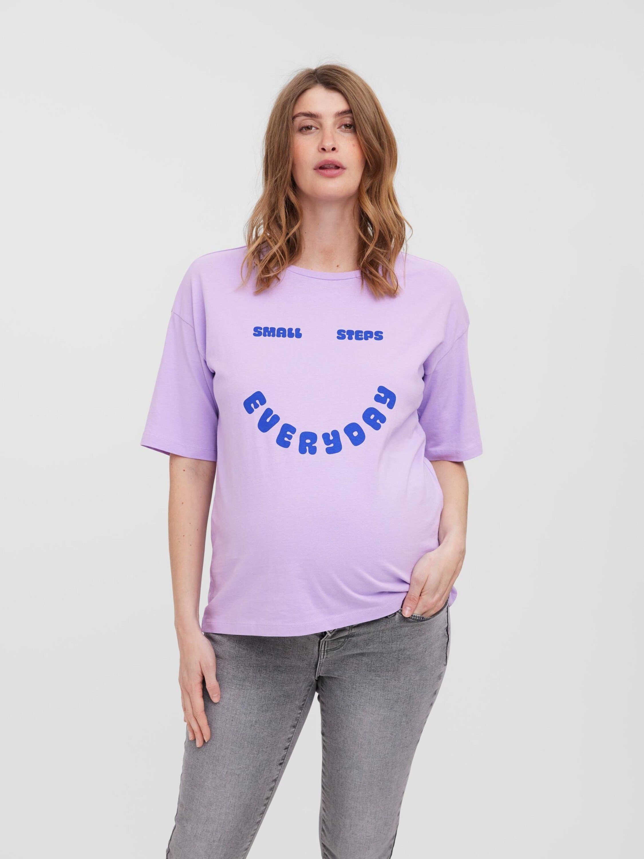 Ecody Maternity Moda Details (1-tlg) Sky T-Shirt Vero Plain/ohne