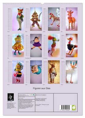 CALVENDO Wandkalender Figuren - Dekoration aus Glas (Premium, hochwertiger DIN A2 Wandkalender 2023, Kunstdruck in Hochglanz)