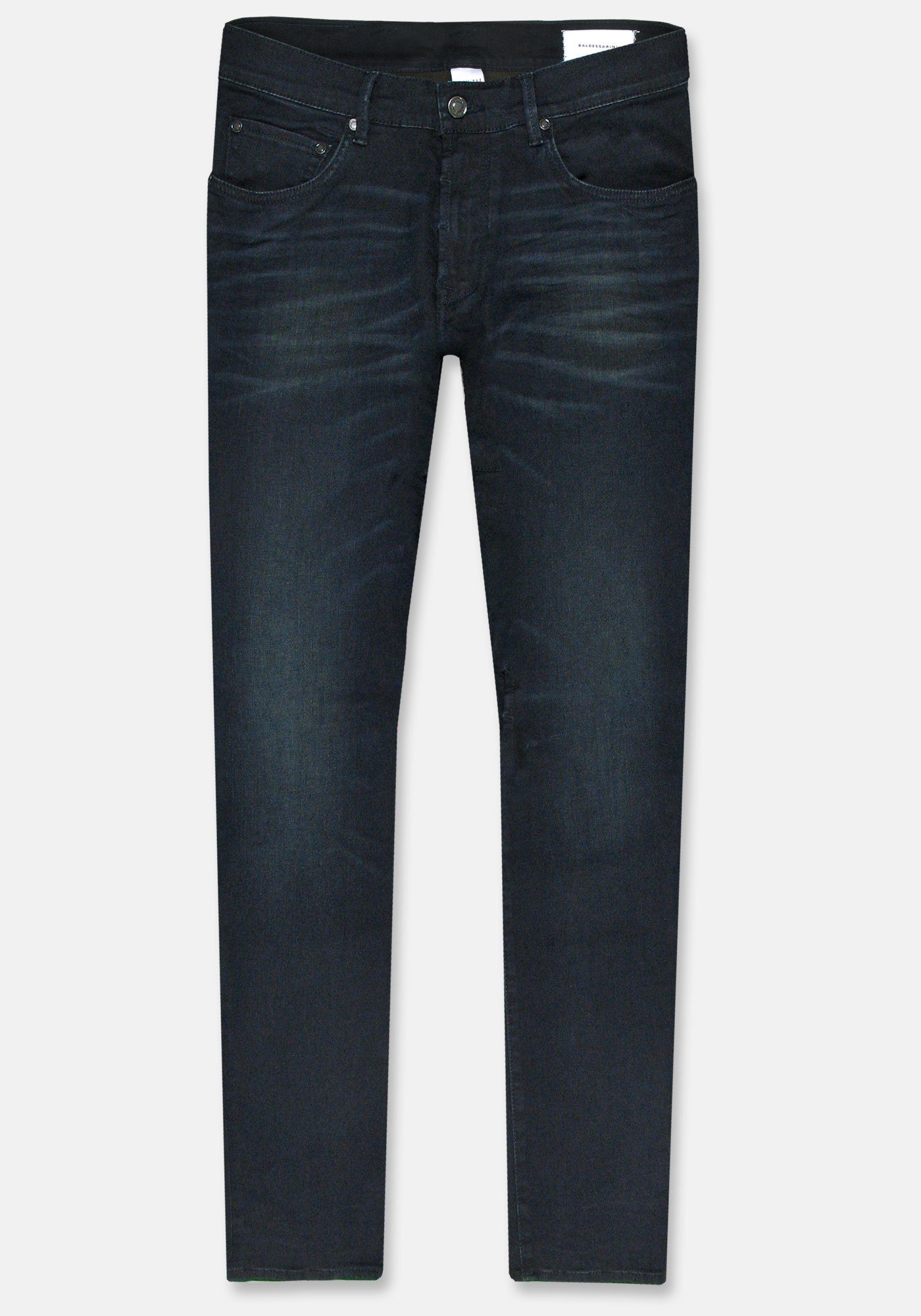 BALDESSARINI Iconic John Denim 5-Pocket-Jeans Blue Used Night Stretch