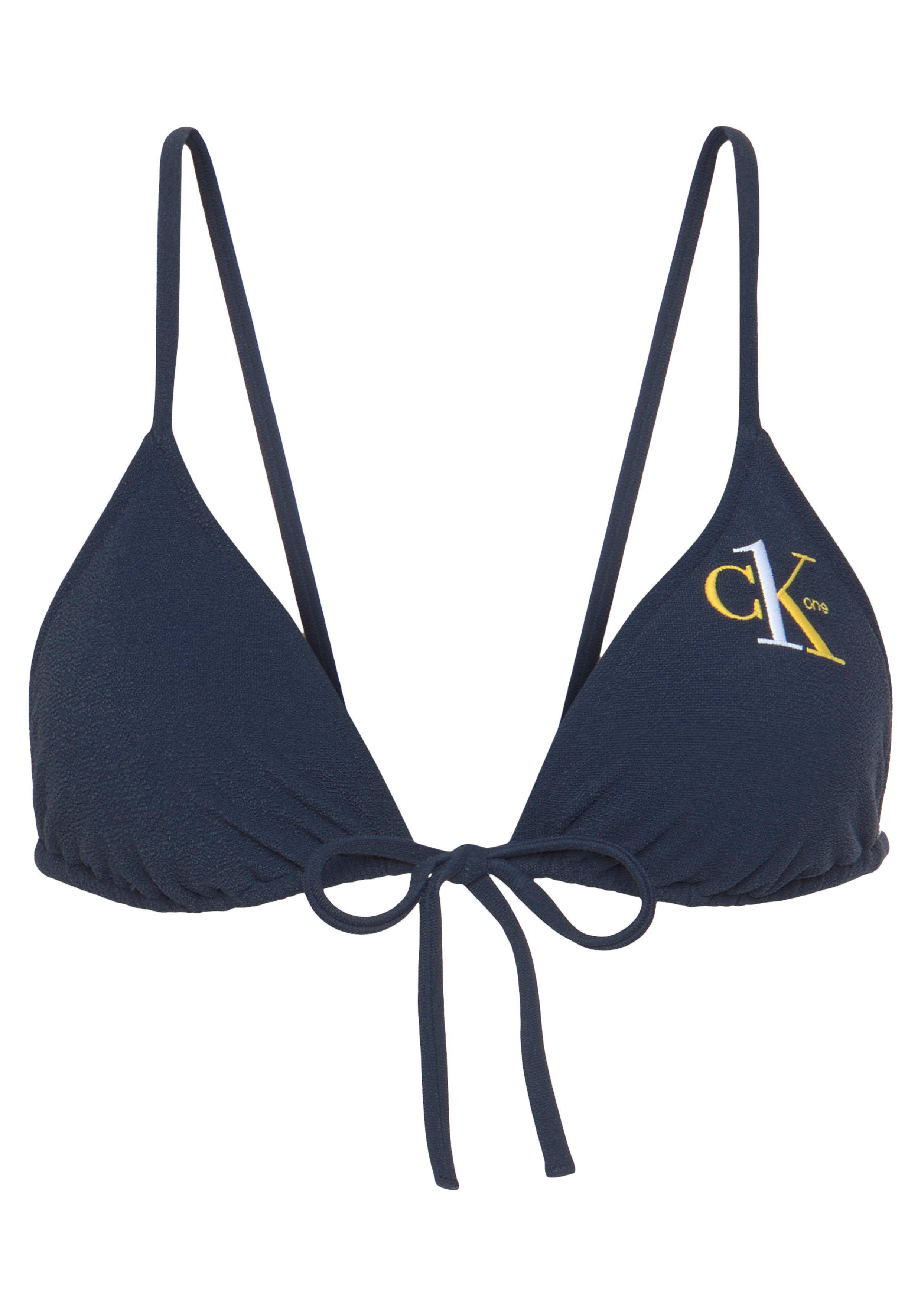 Swimwear Triangel-Bikini-Top, Logo-Monogramm mit Klein Calvin Klein Calvin