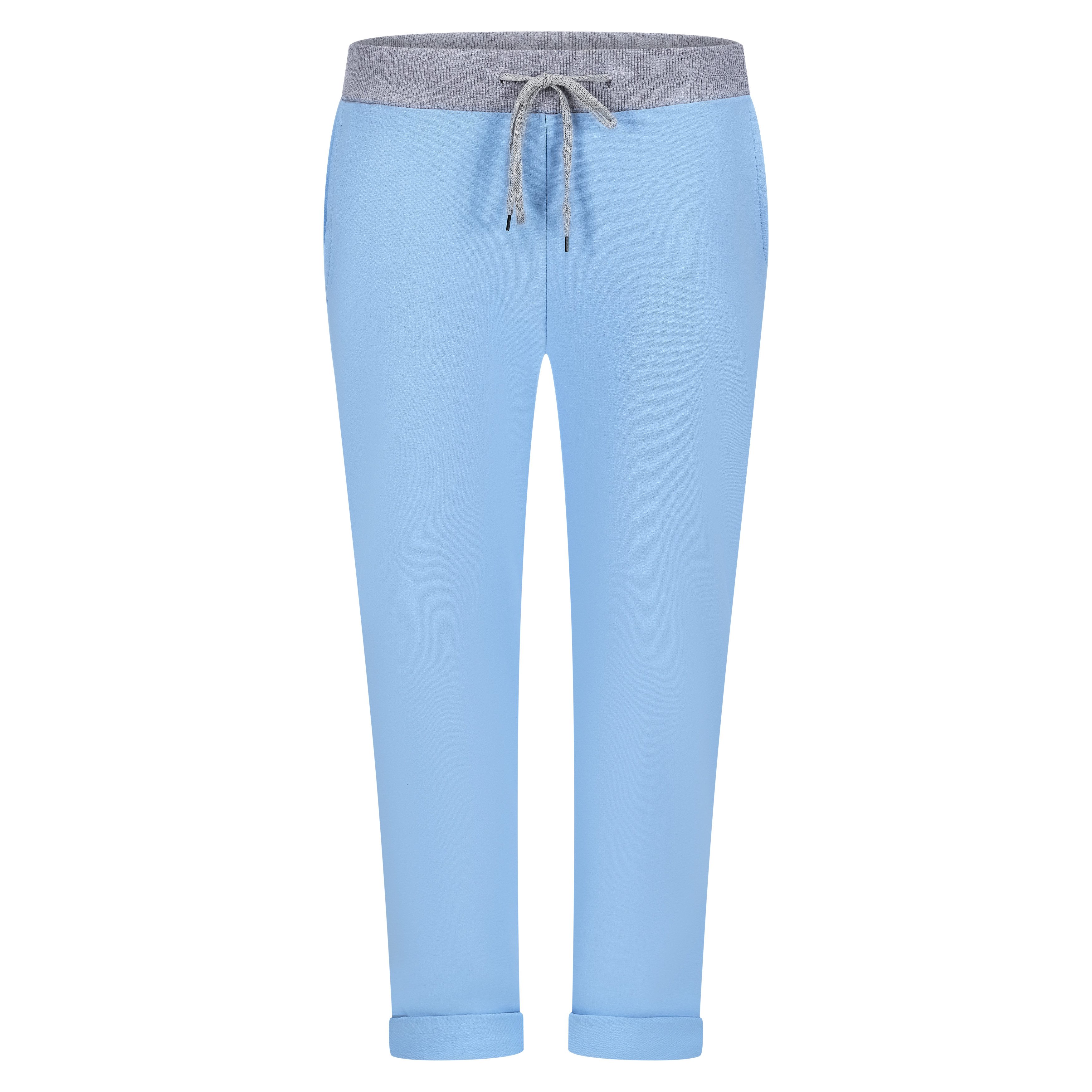 Chinohose Damen Hose Blumen Jogginghose Baumwolle gemustert M. 287
