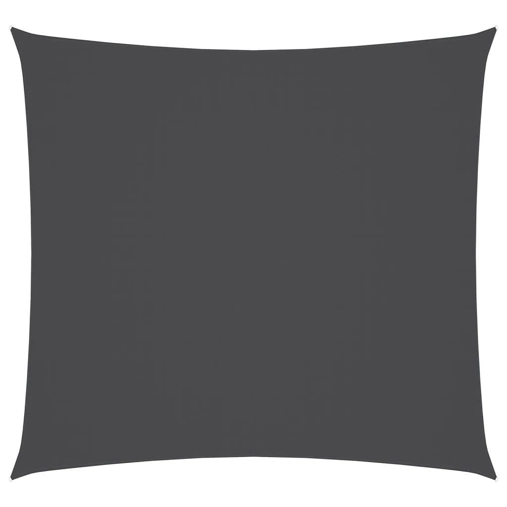 vidaXL Sonnensegel Sonnensegel Oxford-Gewebe Quadratisch 4x4 m Anthrazit, (1-tlg)