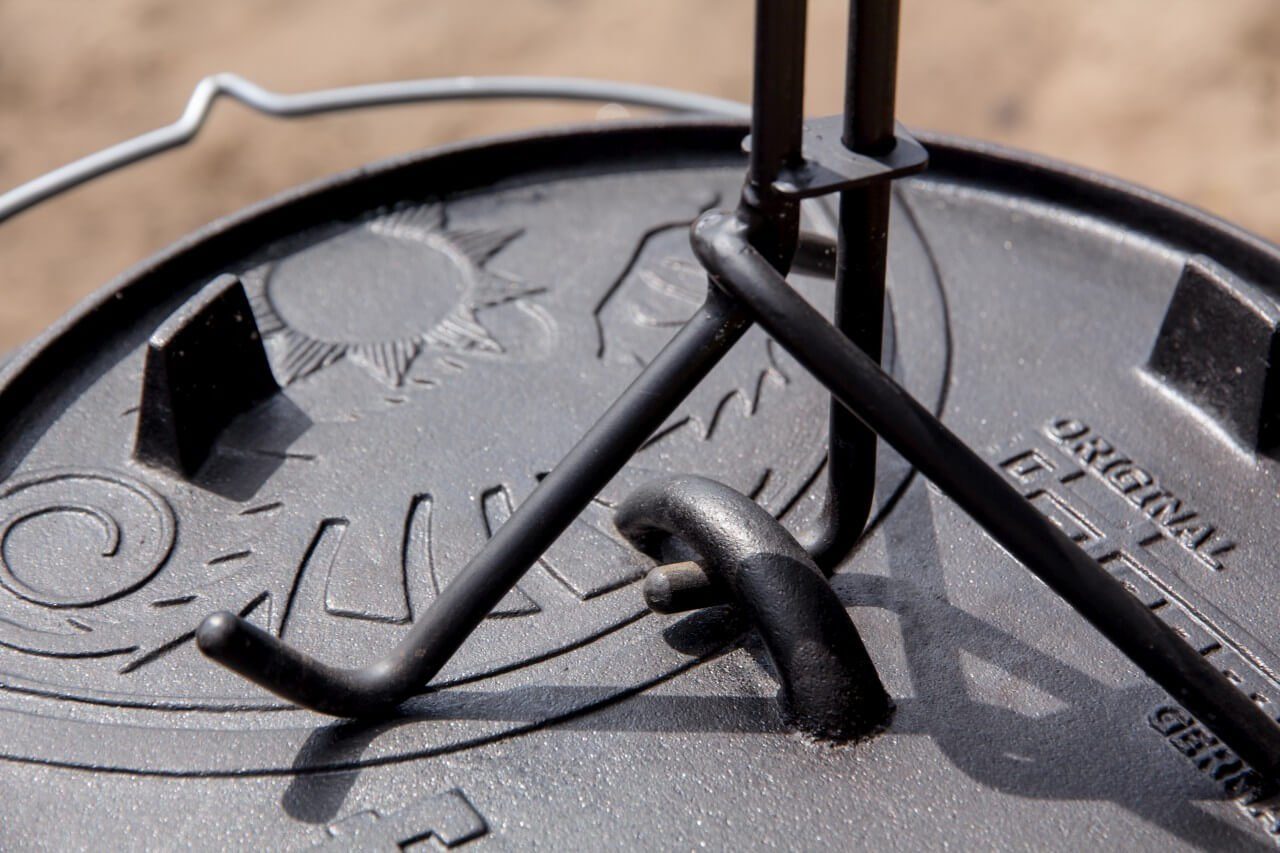 Petromax Materialheber, Profi-Deckelheber ftplus optimal für Feuertöpfe, Dutch Oven
