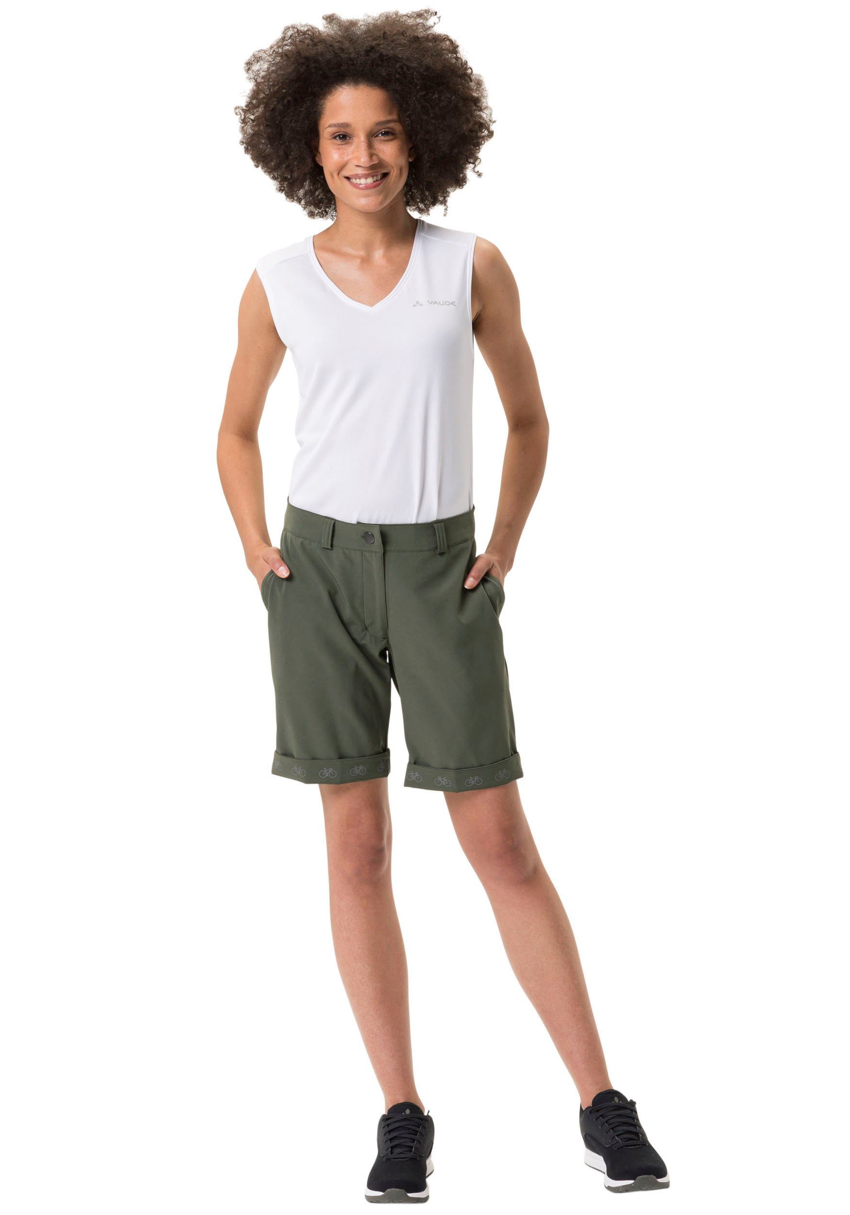 reflektierende CYCLIST khaki SHORTS WOMEN'S Fahrradhose Elemente VAUDE