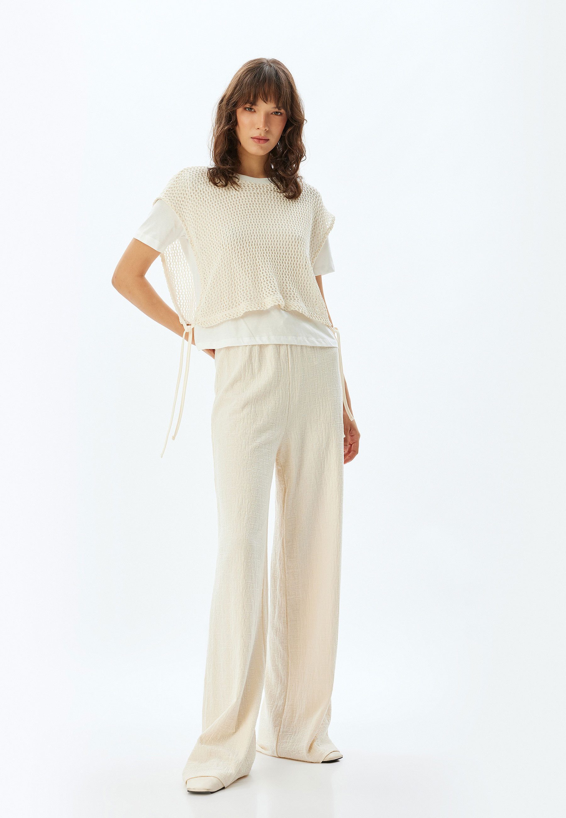 Koton Palazzohose Normale Leibhöhe Wide Leg