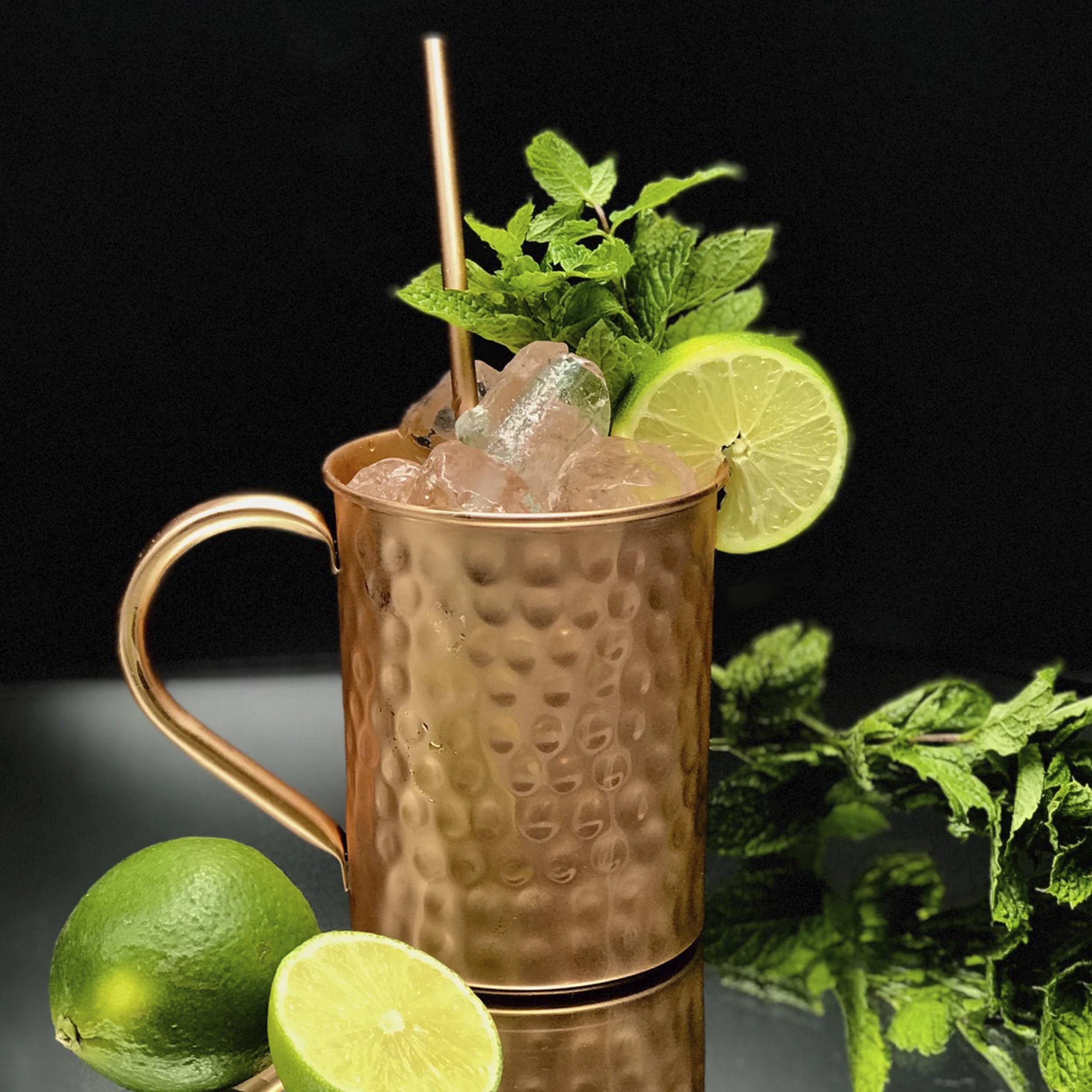 NKlaus Becher 145g Kupferbecher reines Kupfer (100) Kupfertasse Zylinder Moscow Mul, Kupfer