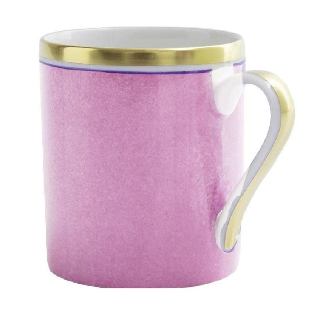 Reichenbach Tasse Kaffeebecher mit Henkel Colour Violett Gold