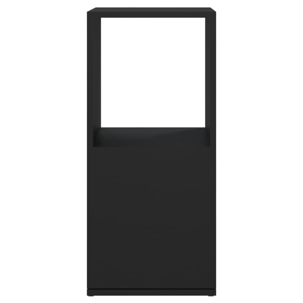 vidaXL Bücherregal Drehregal Schwarz cm 1-tlg. 34,5x34,5x75,5 Holzwerkstoff