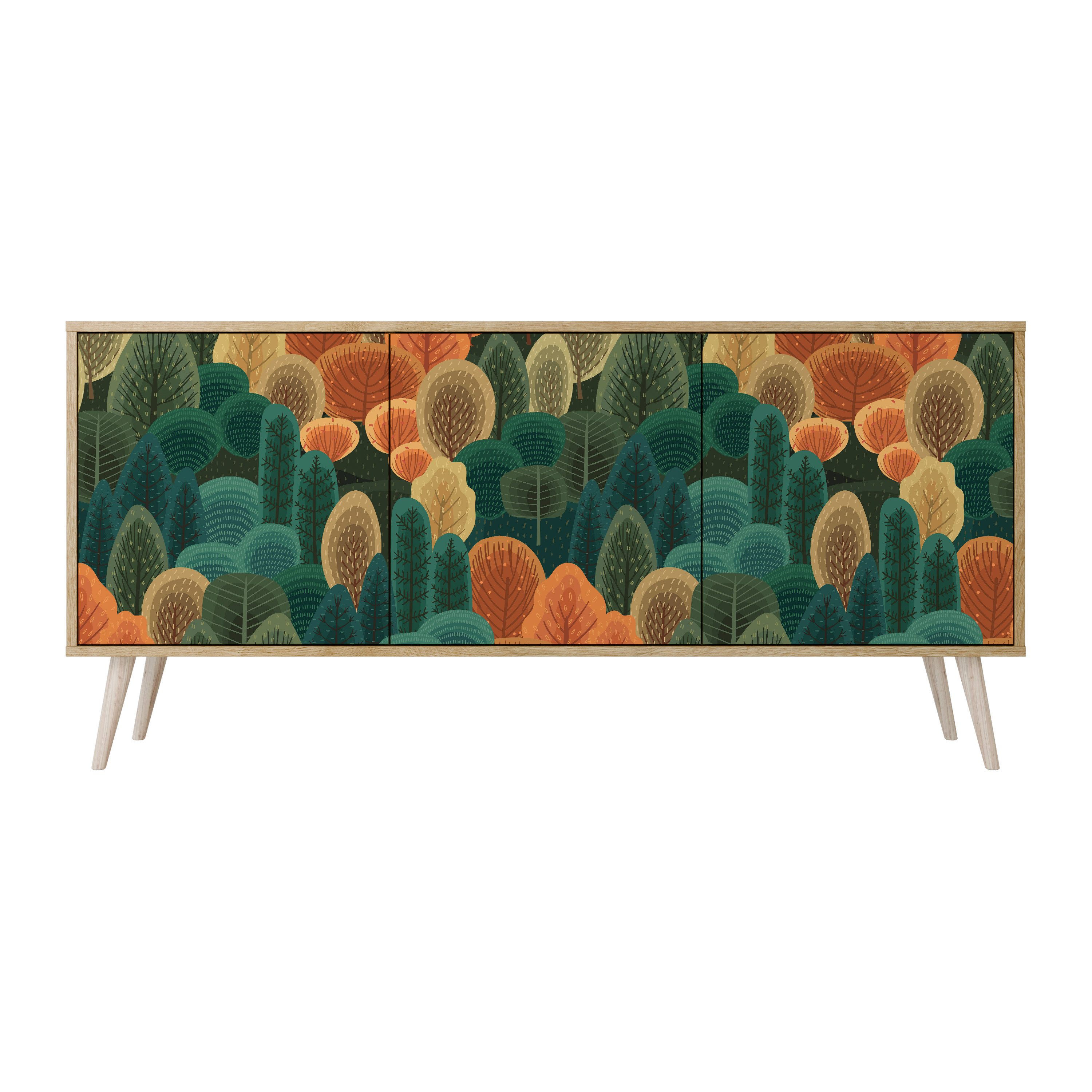 SPACEREBELS Kommode Sideboard Komodenschrank Möbel für Wohnzimmer Flur Esszimmer, mit 2 Türen oder mit 3 Türen