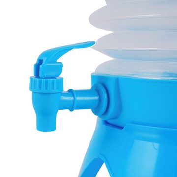 RHP Getränkespender Faltbar 9,5L mit 8 Becher Wasserspender mit Auslaufhahn und Ständer