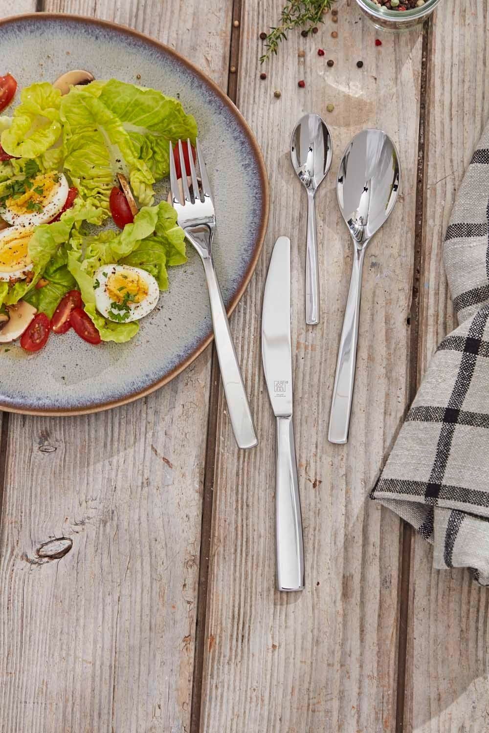 Zwilling Besteck-Set ALBANY, 60-tlg., Edelstahl 18/10, für 12 Personen (60-tlg), 12 Personen, Edelstahl 18/10