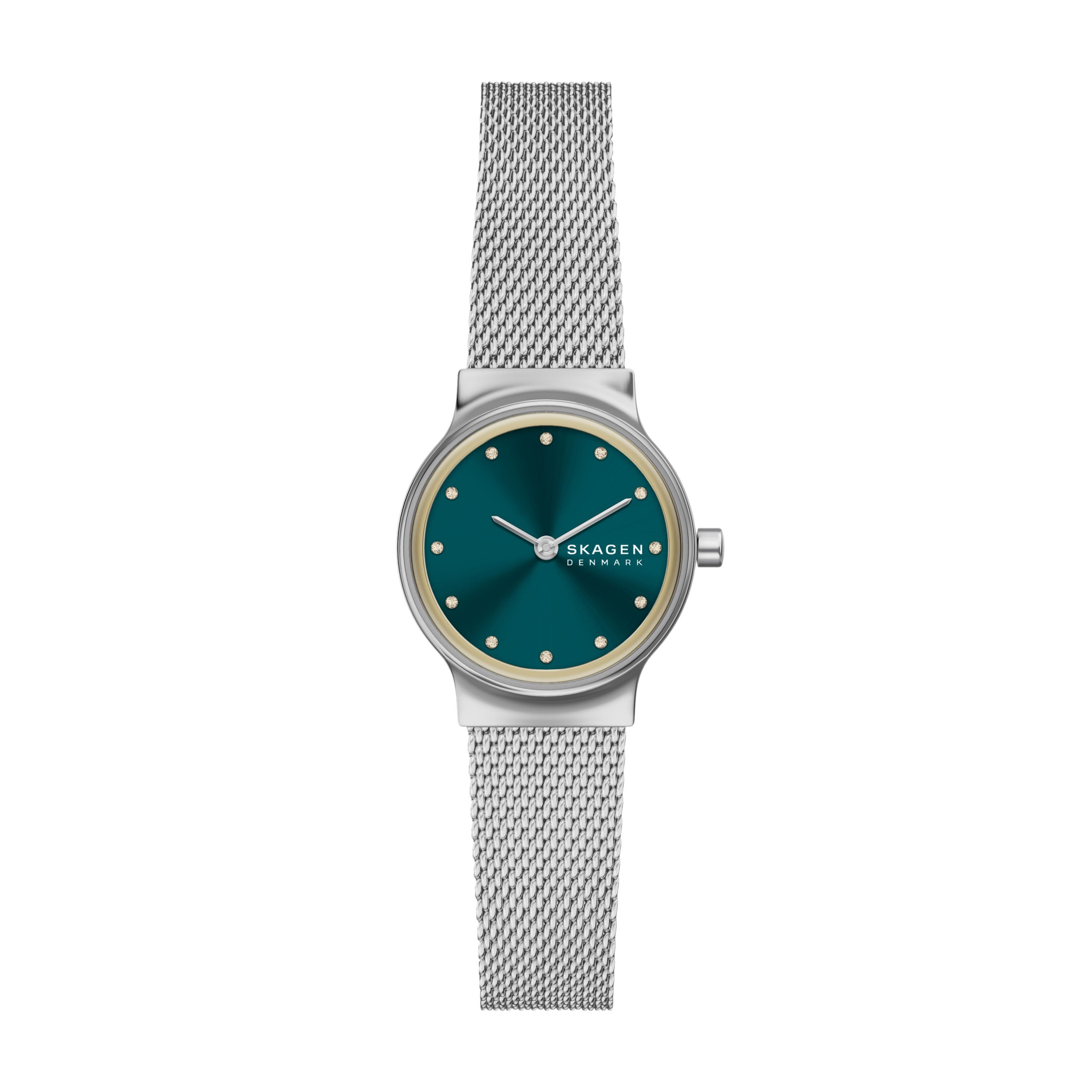 SKAGEN Quarzuhr Freja Lille SKW3188, Armbanduhr, Edelstahlarmband, analog, Glassteine