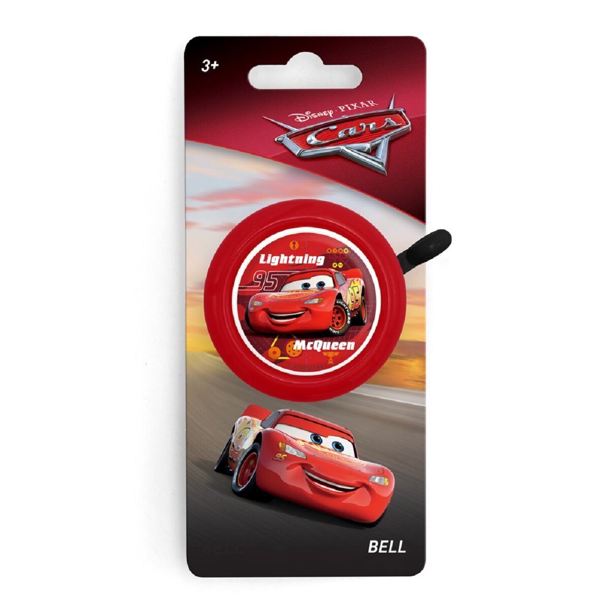 Disney Cars Fahrradklingel Cars 3 Fahrradklingel – Bunte Metallklingel mit lautem Ton