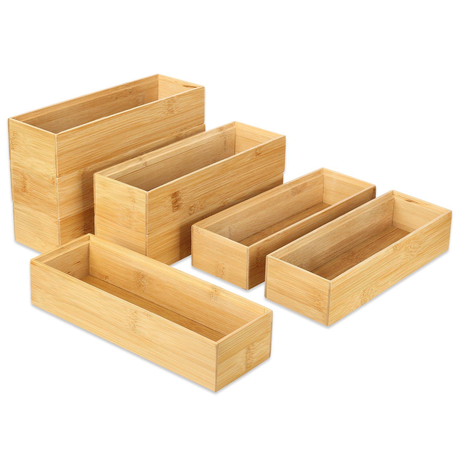Schramm Aufbewahrungsbox Schramm® 8 Stk. Aufbewahrungsboxen Schubladen  Organizer Ordnungsbox (8 St)