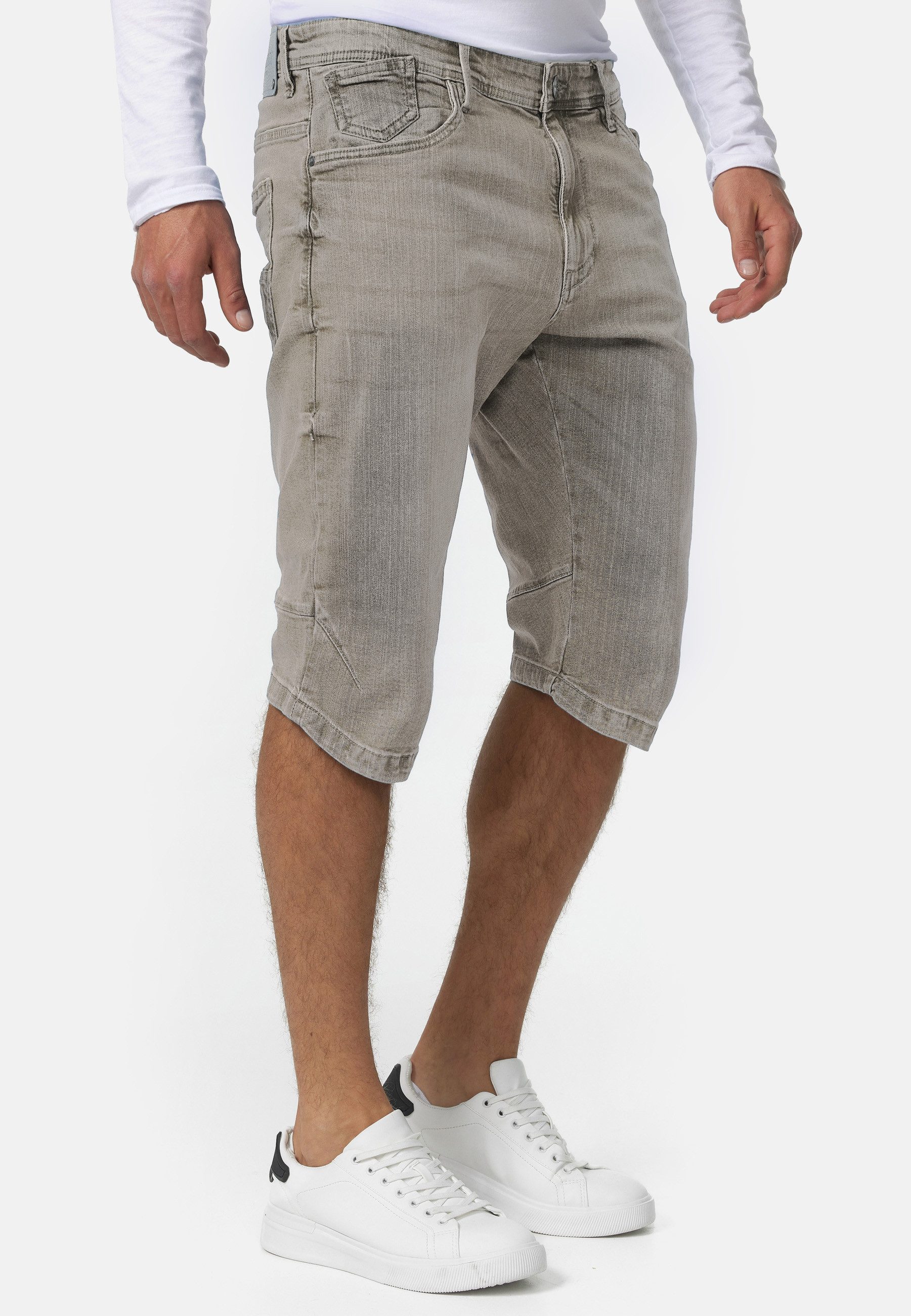 INDICODE Jeansshorts Herren Jaspar Jeans Shorts Herrenshorts Herren Denim Stretch Shorts – Bild 4 von 5