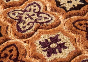 Fußmatte Mix Mats Kokos Moroccan Tiles, HANSE Home, rechteckig, Höhe: 15 mm, Kokos, Schmutzfangmatte, Outdoor, Rutschfest, Innen, Kokosmatte, Flur