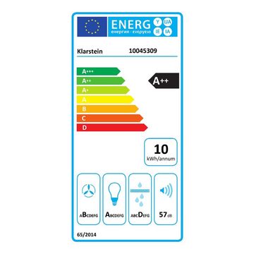 Klarstein Deckenhaube Serie CGCH3-Alessia-60SS+B Alessia, Kopffreihaube head -free Abluft Umluft LED