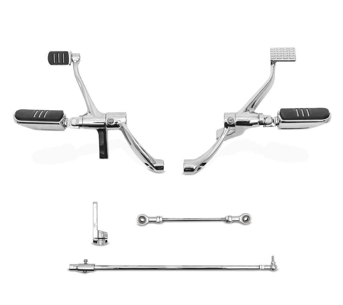 Craftride Halter Vorverlegte Fussrastenanlage für Harley Davidson Sportster 1200 T Supe