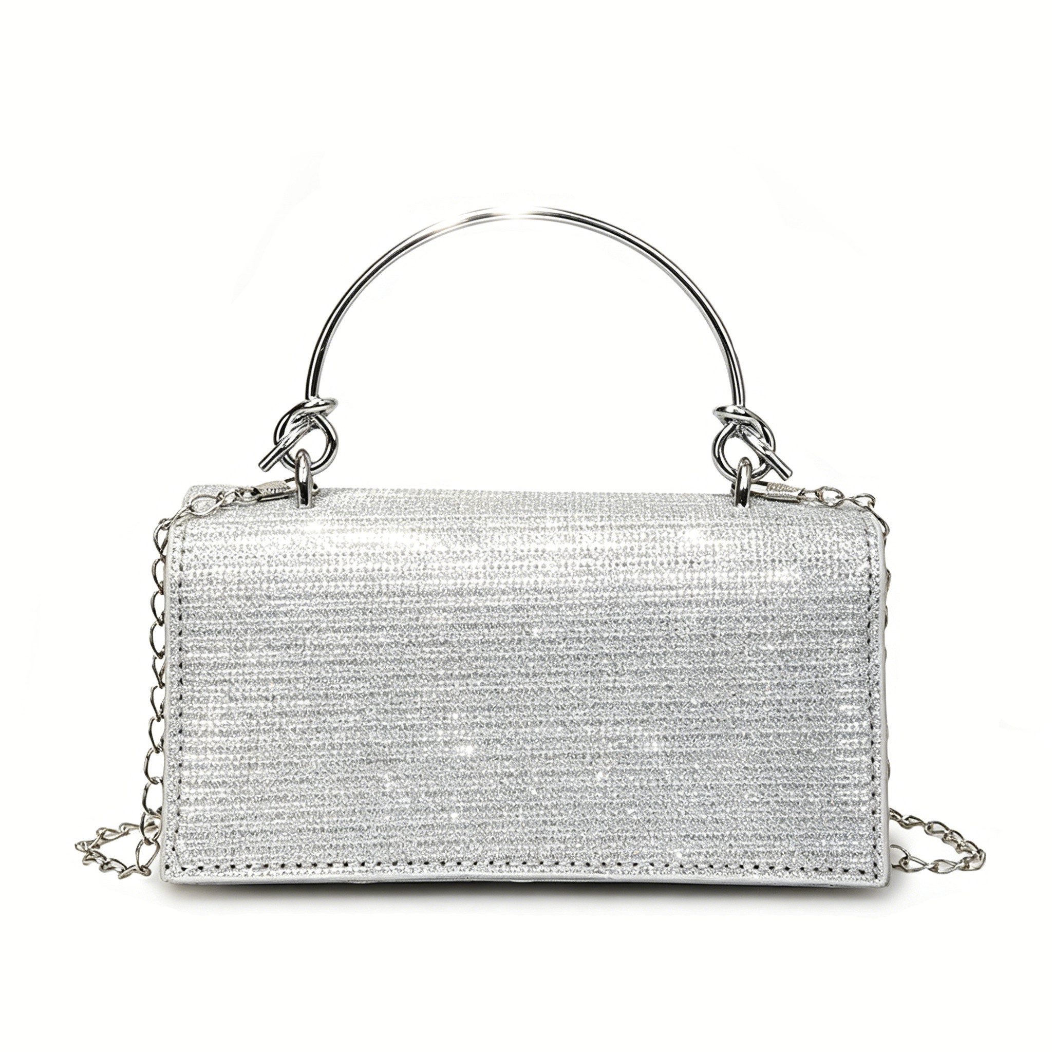 Abendtasche Damen Glitzer-Abendtasche, Pailletten-Handtasche