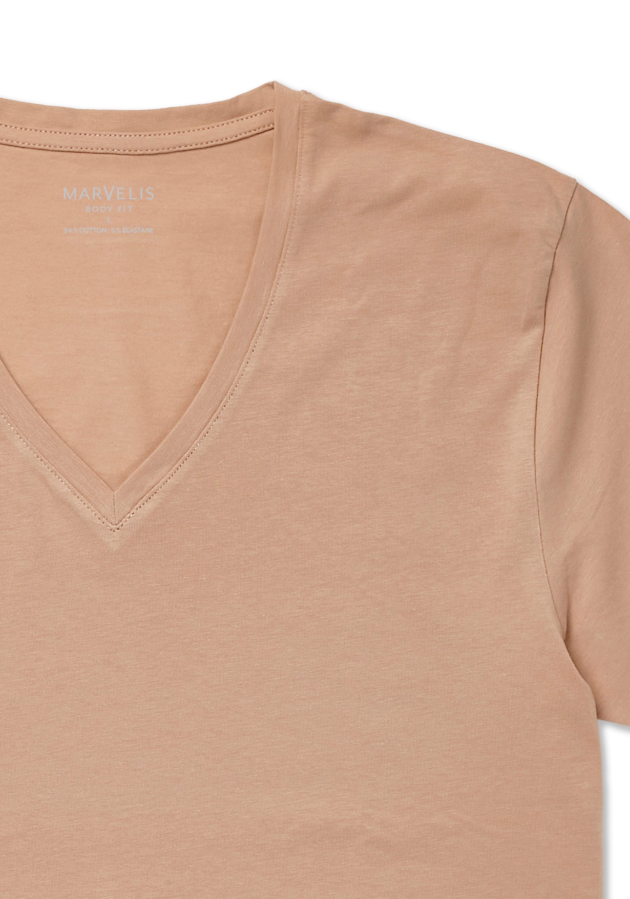 MARVELIS V-Shirt (2-tlg) body fit, Doppelpack – Bild 2 von 2