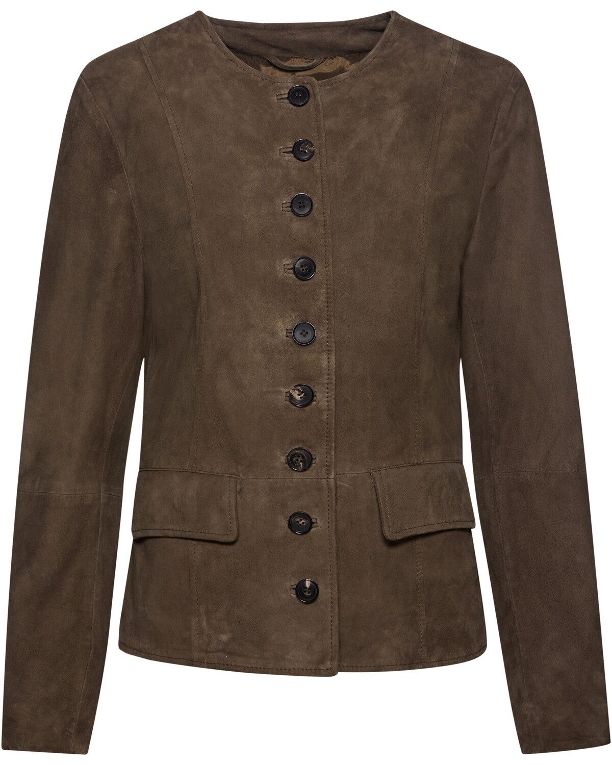 Highmoor Lederjacke Kragenlose Lederjacke