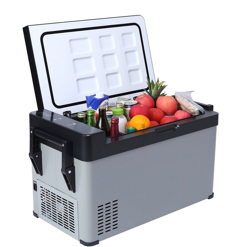 HomeMiYN Thermobehälter Kompressor kühlbox auto 38L 12V/240V tragbare  Kühlschrank mit Griff, 38L kompressor Kühlbox kann Lebensmittelprodukte  kühlen oder einfrieren.