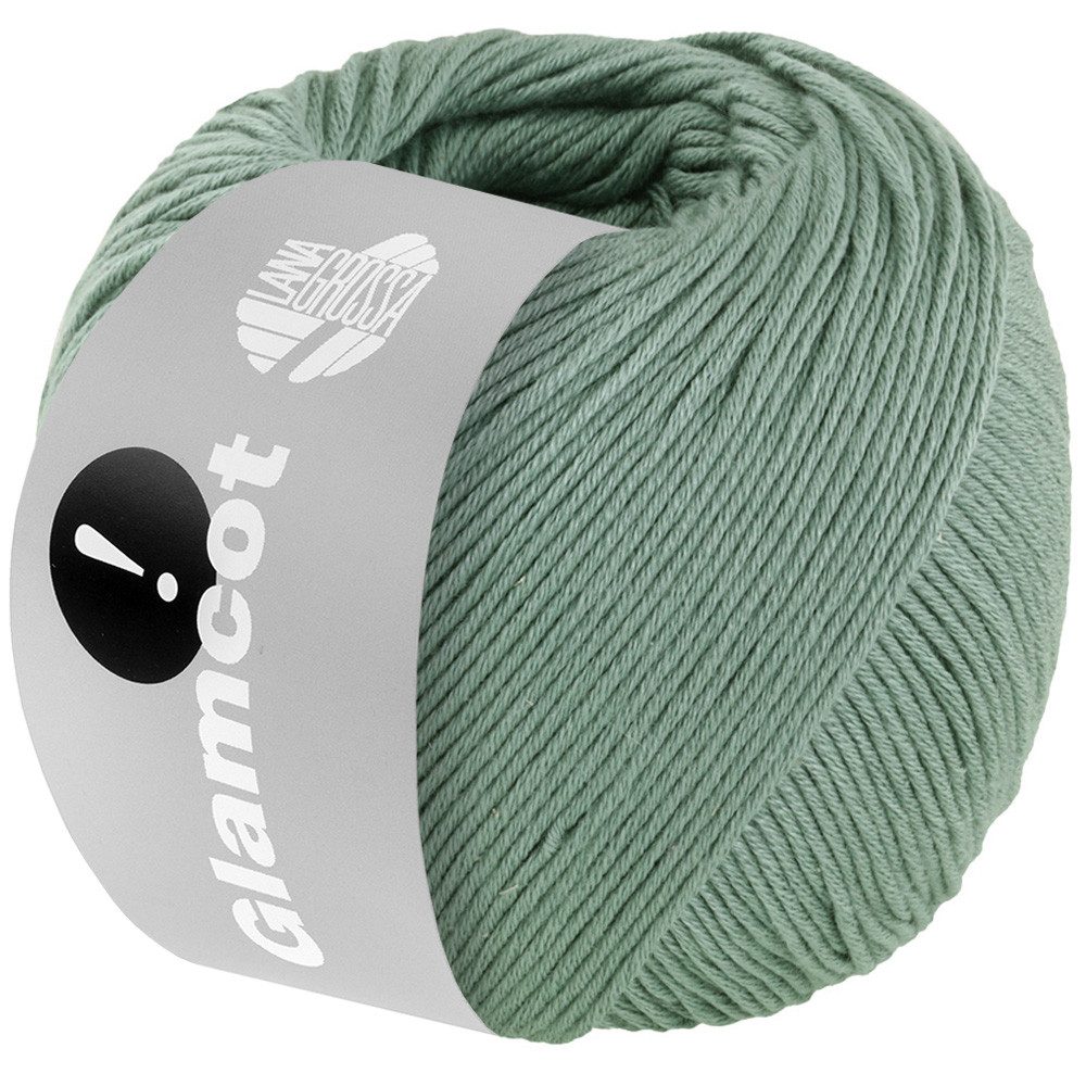 LANA GROSSA GLAMCOT Häkelwolle, 155 m (zart glänzende, multifile Baumwoll-Viskosemischung), 50 g