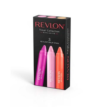 Revlon Lippenstift-Set Lippenbalsam 3er Set BALM STAIN