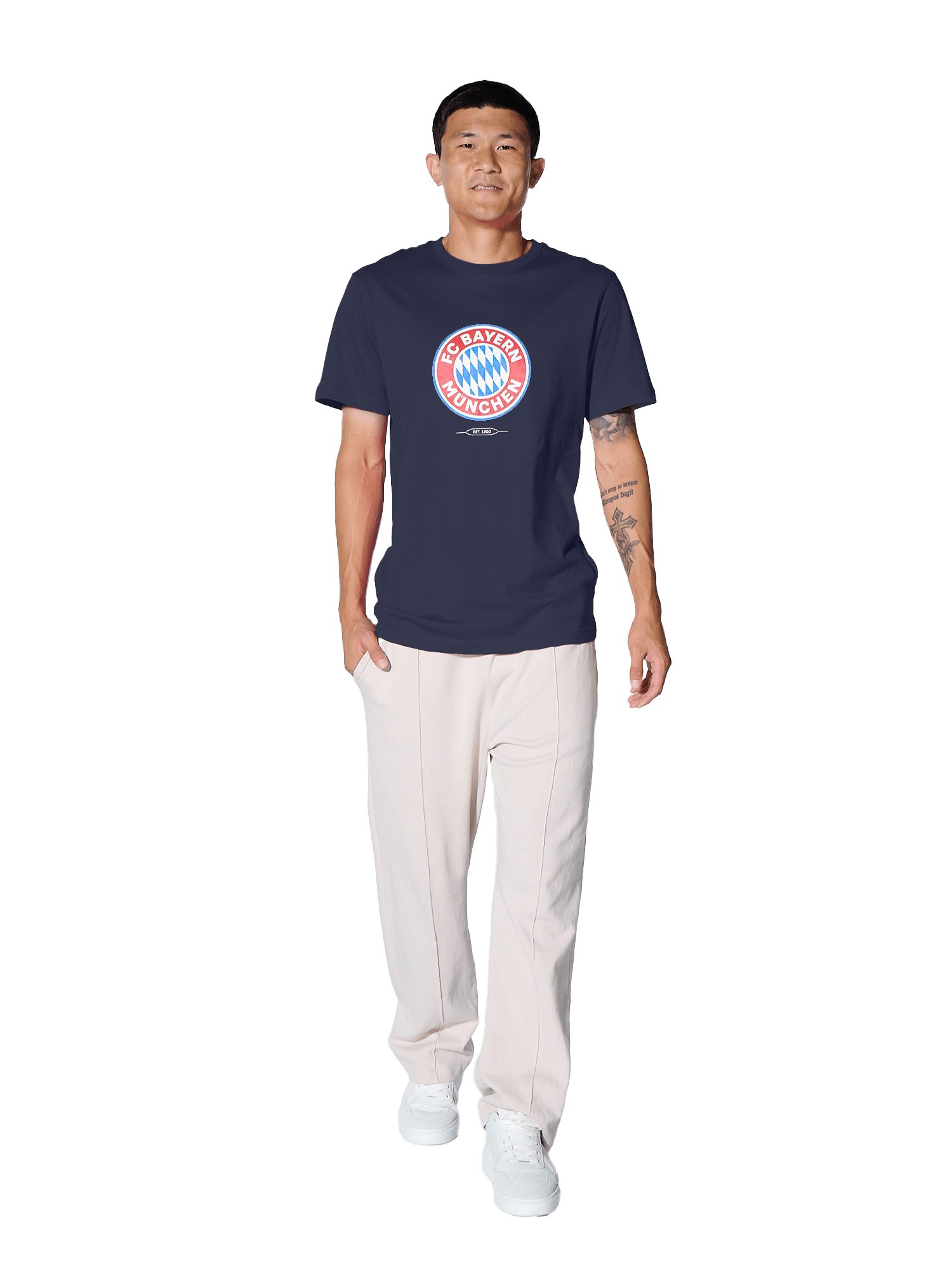 FC Bayern München T-Shirt FC Bayern München I T-Shirt Essential I Herren I Navy
