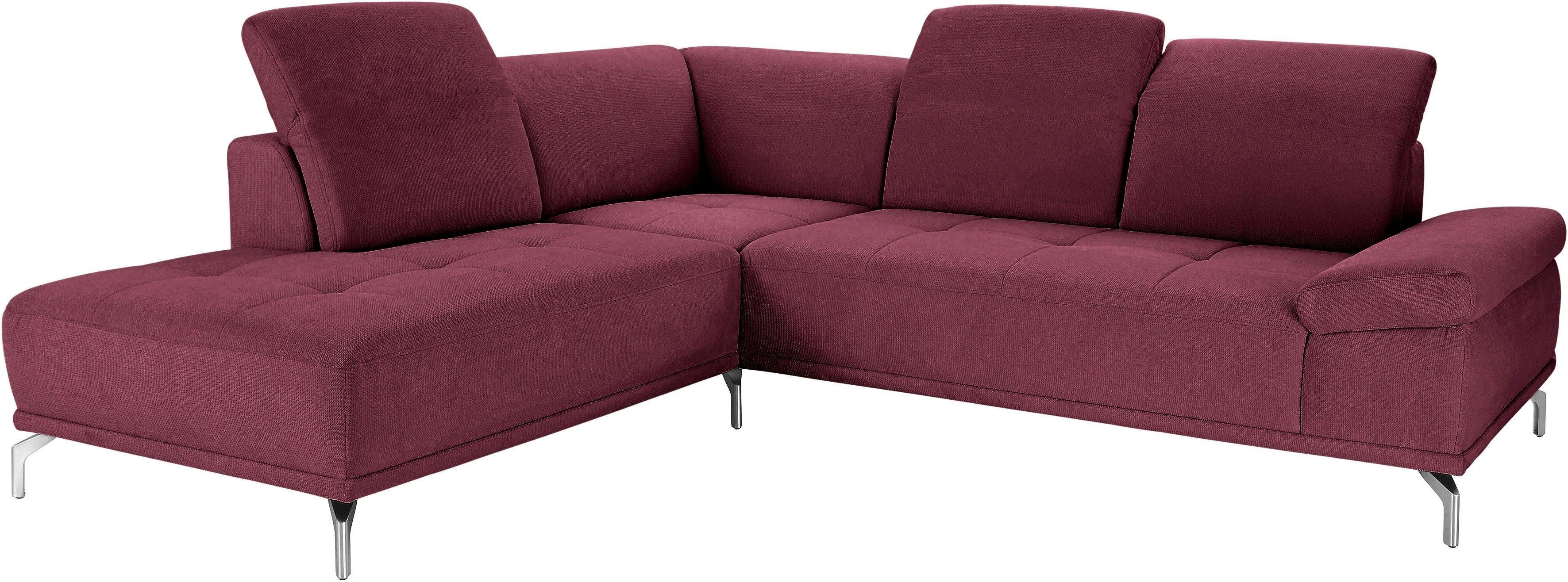 Places of Style Ecksofa Caluna, Inkl.Sitztiefenverstellung, günstig online kaufen