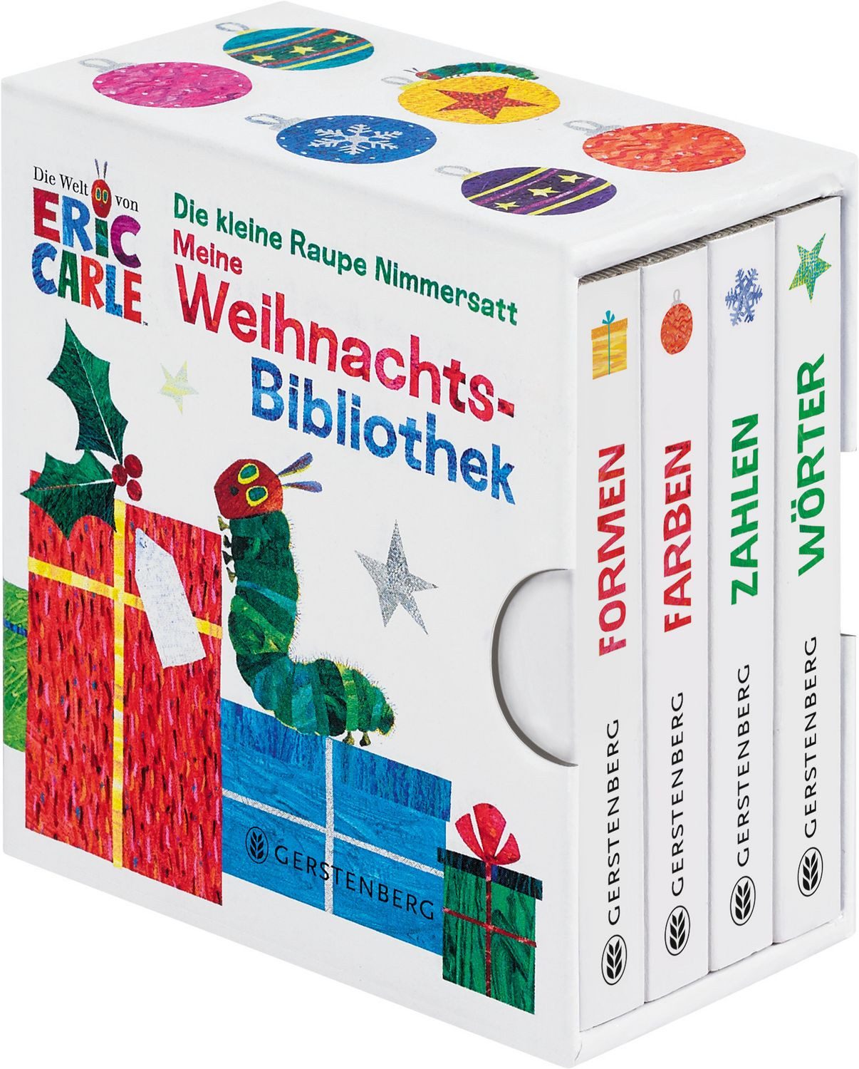 Die kleine Raupe Nimmersatt - Meine Weihnachtsbibliothek Farben - Form / Eric Carle