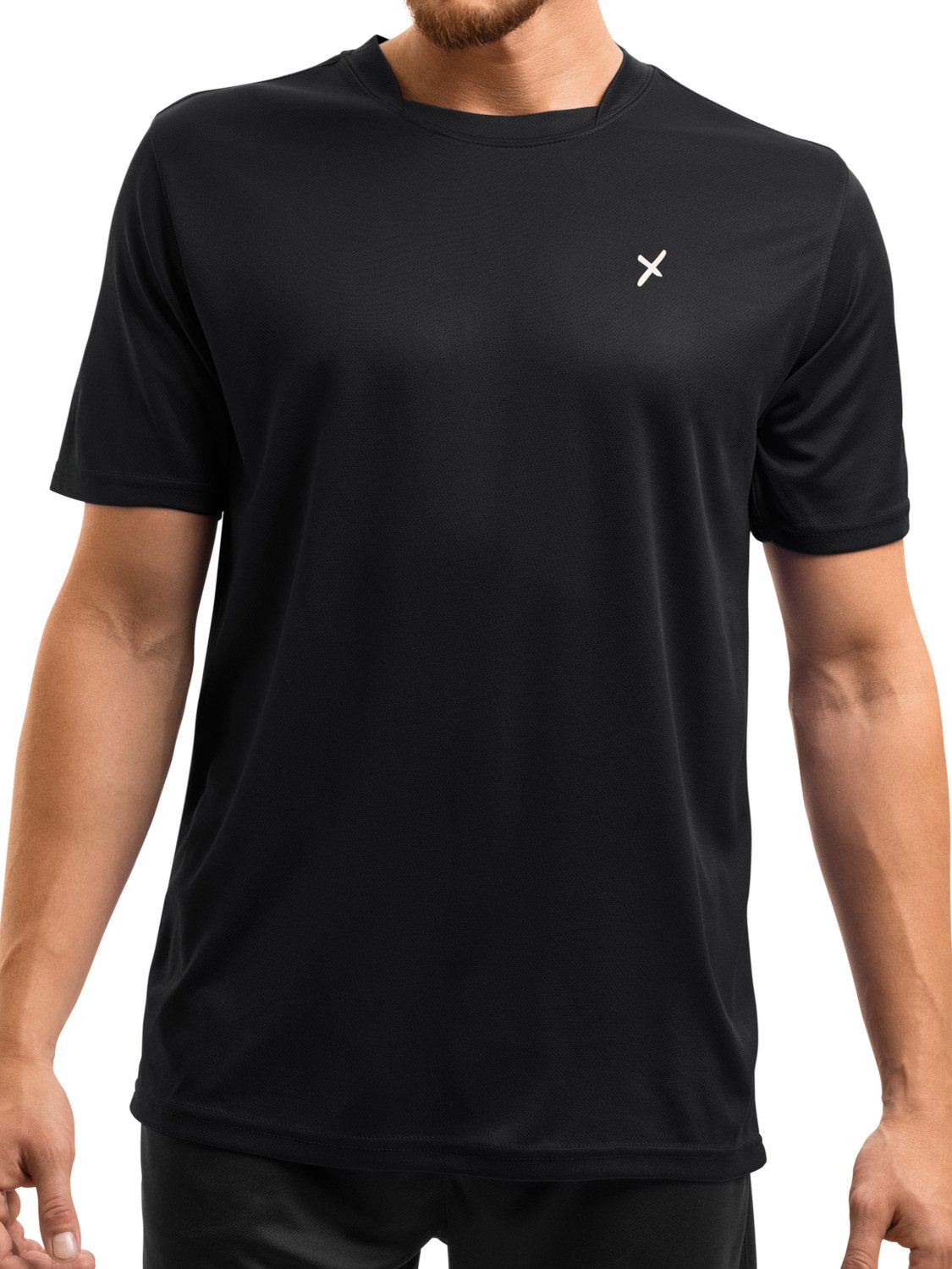 CFLEX Trainingsshirt Herren Sport Shirt Fitness T-Shirt piqué Sportswear Co günstig online kaufen