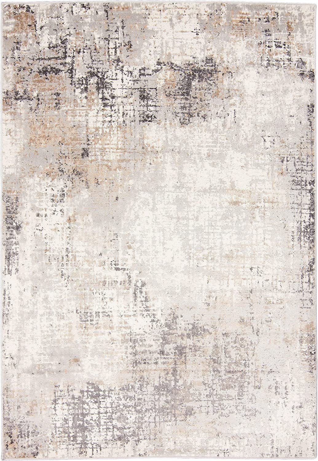 Teppich DY-PORTLAND-ABSTRACT, Mazovia, 120x170, Abstraktes, Vintage, Kurzflor, Gemustert Beige-Grau1