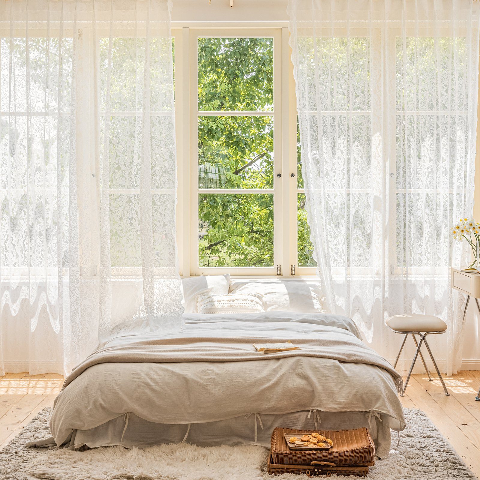 BTTO V&G Gardine, (2 St), halbtransparent, günstig online kaufen