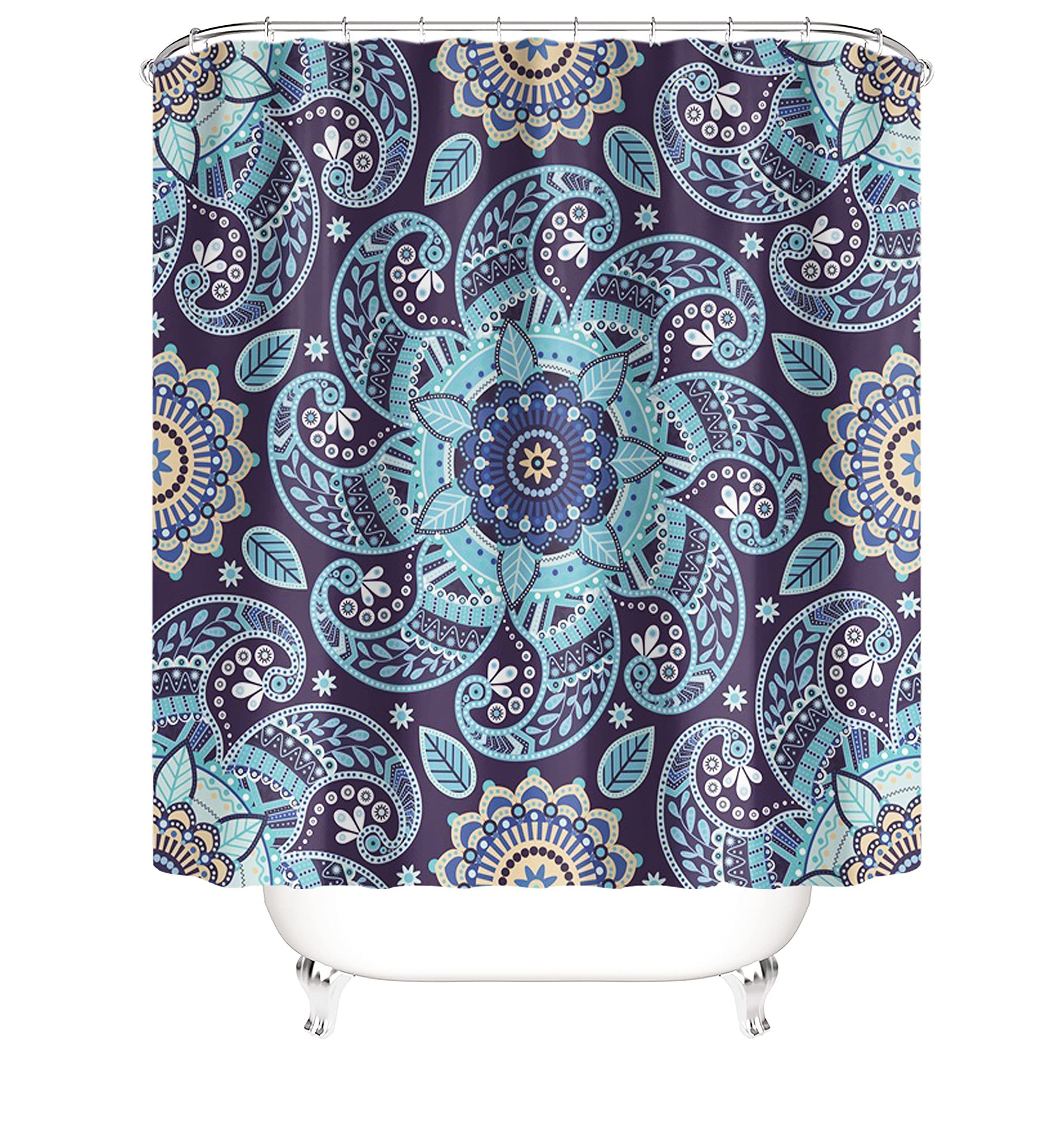 M&W DAS DESIGN Duschvorhang Shower curtains Schimmel Waschbar Bad vorhang 180x200cm