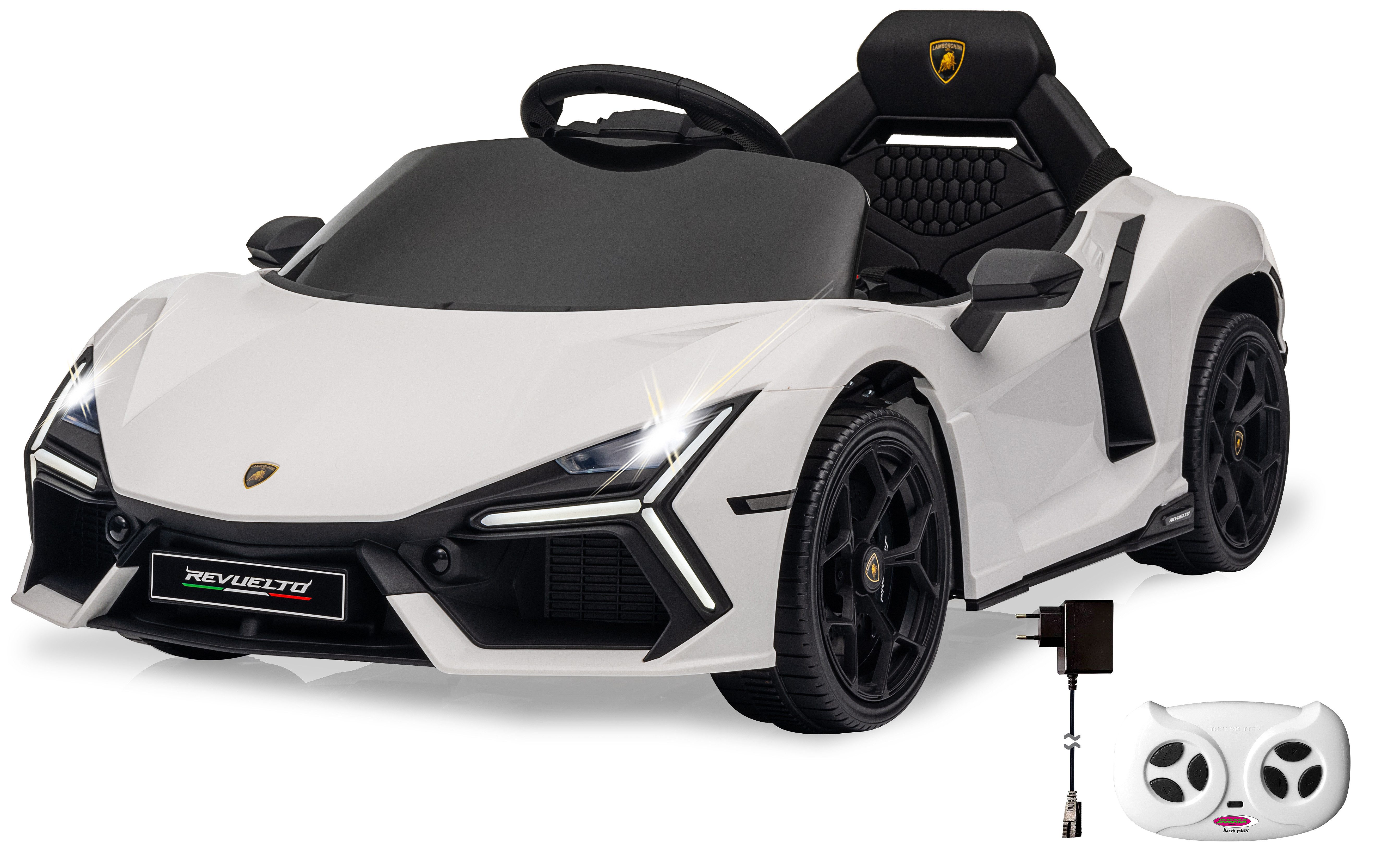 Jamara Elektro-Kinderauto Ride-on Lamborghini Revuelto, 2,4GHz, Li-Power 12.6, Belastbarkeit 25 kg, mit Licht und Sound