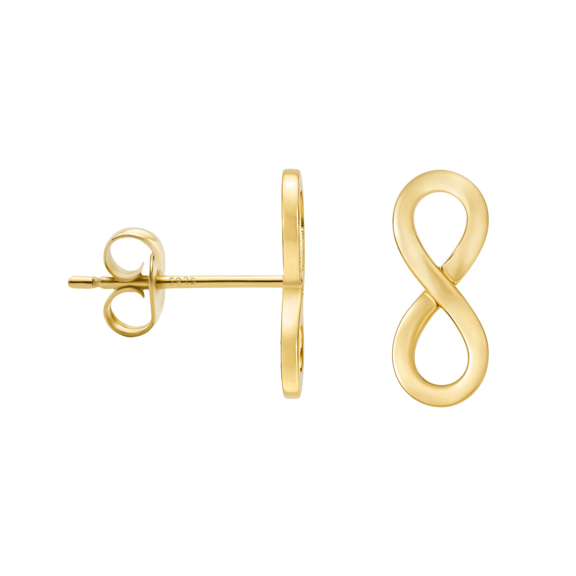 Sofia Milani Paar Ohrstecker Unendlich, 925 Silber Damen Schmuck - E2525